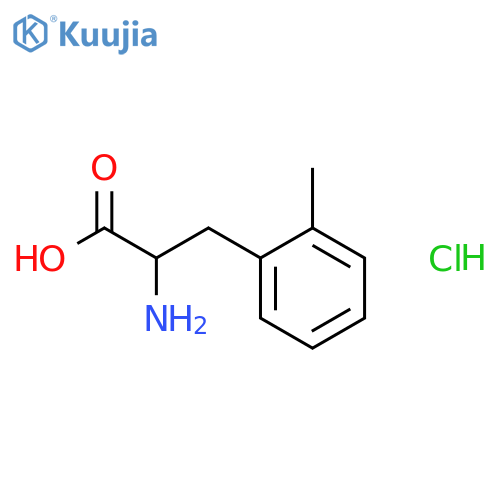 2-amino-3-(2-methylphenyl)propanoic acid hydrochloride structure