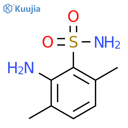 3-amino-2,4-dimethylbenzene-1-sulfonamide structure