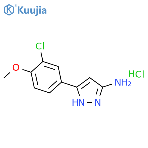 3-(3-Chloro-4-methoxyphenyl)-1h-pyrazol-5-ylamine Hydrochloride structure