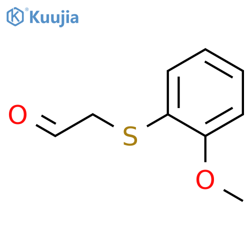 Acetaldehyde, [(2-methoxyphenyl)thio]- structure