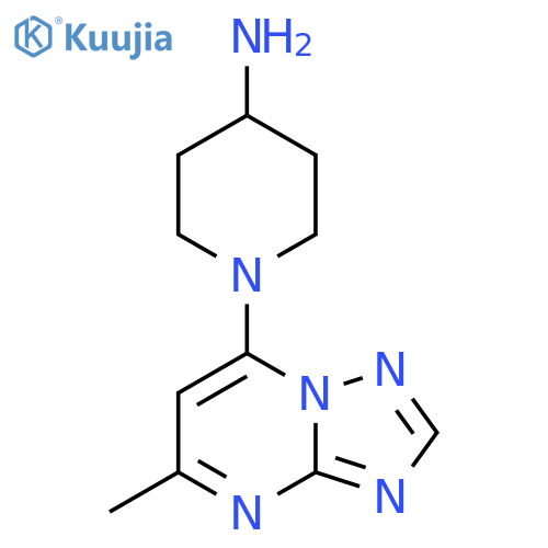 1-(5-Methyl-[1,2,4]triazolo[1,5-a]pyrimidin-7-yl)piperidin-4-amine structure