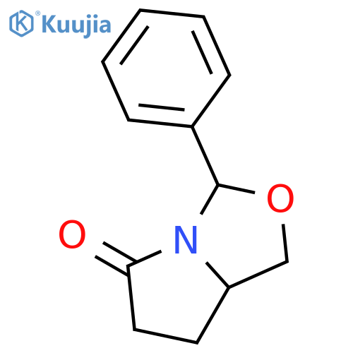 (3R,7aS)-3-phenyl-hexahydropyrrolo[1,2-c][1,3]oxazol-5-one structure