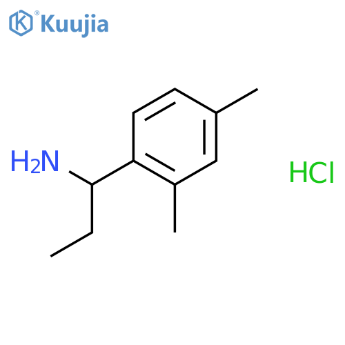 (1S)-1-(2,4-dimethylphenyl)propan-1-amine;hydrochloride structure