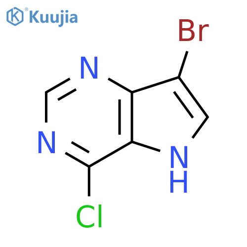 7-Bromo-4-chloro-5H-pyrrolo[3,2-D]pyrimidine structure