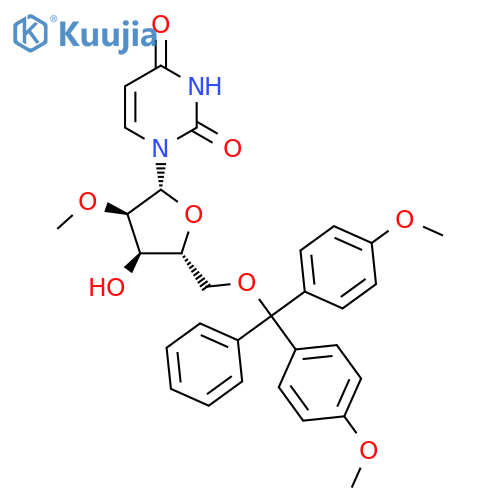 5’-O-(Dimethoxytrityl)-2’-O-methyluridine structure