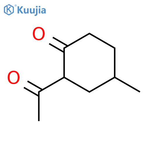 2-acetyl-4-methylcyclohexan-1-one structure