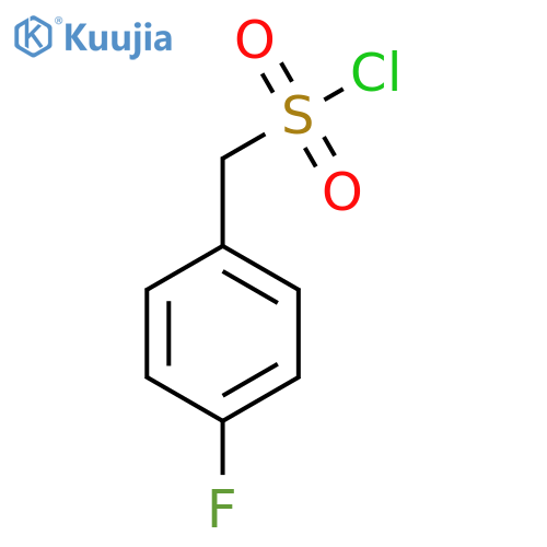 (4-fluorophenyl)methanesulfonyl chloride structure