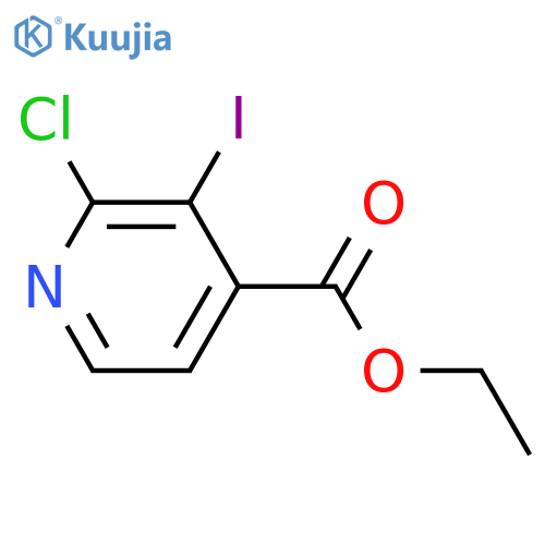 Ethyl 2-chloro-3-iodoisonicotinate structure