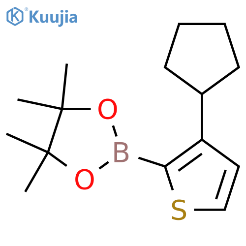 3-Cyclopentylthiophene-2-boronic acid pinacol ester structure