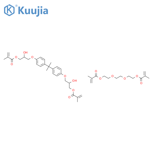 2-Propenoic acid,2-methyl-,esters,1,2- ethanediylbis(oxy-2,1-ethanediyl) ester,polymer with (1-methylethylidene)bis[4,1-phenyleneoxy- (2-hydroxy-3,1-propanediyl)] bis(2-methyl-2-propenoate) and UEDMA structure