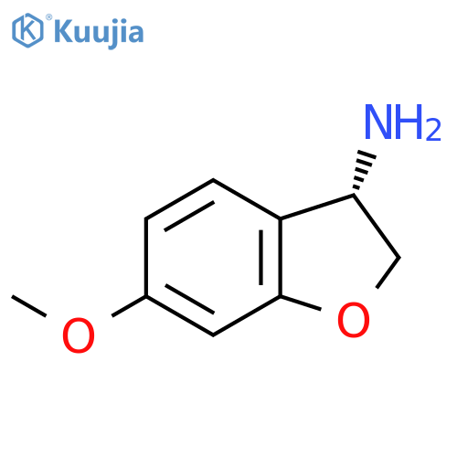 (3S)-6-Methoxy-2,3-dihydro-1-benzofuran-3-amine structure