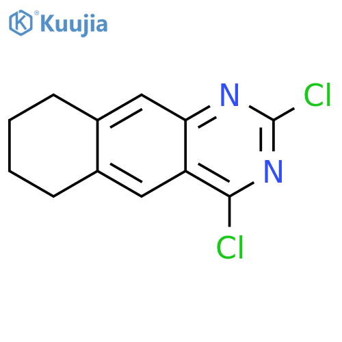 Benzo[g]quinazoline, 2,4-dichloro-6,7,8,9-tetrahydro- structure