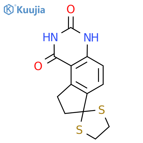 8,9-Dihydro-spiro7H-cyclopentafquinazoline-7,2'-1,3dithiolane-1,3(2H,4H)-dione structure