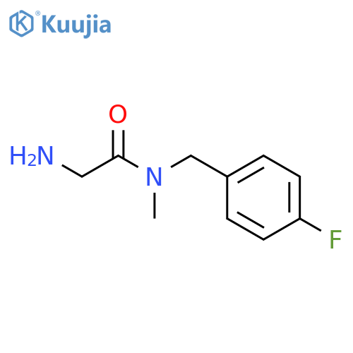 2-AMino-N-(4-fluoro-benzyl)-N-Methyl-acetaMide structure