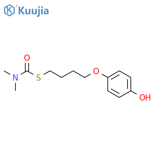 Carbamothioic acid, dimethyl-, S-[4-(4-hydroxyphenoxy)butyl] ester structure