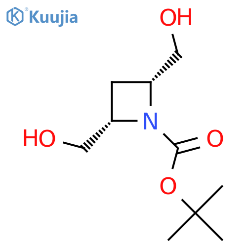 tert-butyl cis-2,4-bis(hydroxymethyl)azetidine-1-carboxylate structure