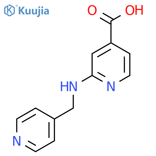 2-[(4-Pyridinylmethyl)amino]isonicotinic acid structure
