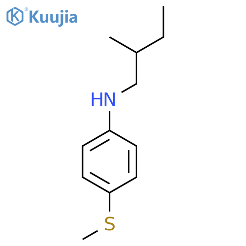 N-(2-Methylbutyl)-4-(methylsulfanyl)aniline structure