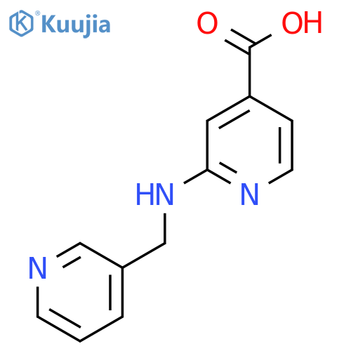 2-[(3-Pyridinylmethyl)amino]isonicotinic acid structure