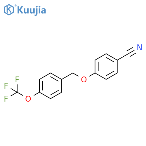 4-4-(Trifluoromethoxy)phenylmethoxybenzonitrile structure