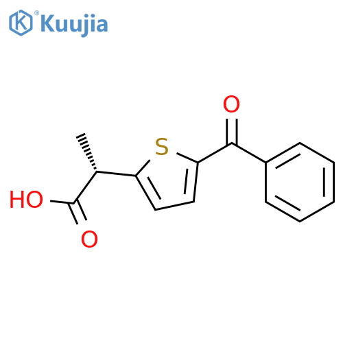 2-Thiopheneacetic acid,5-benzoyl-a-methyl-, (aS)- structure