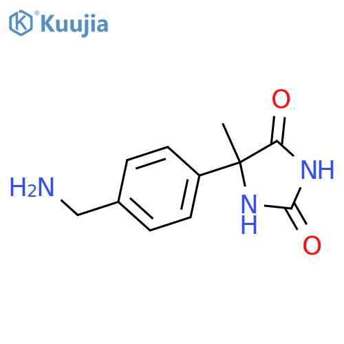 5-[4-(Aminomethyl)phenyl]-5-methylimidazolidine-2,4-dione structure