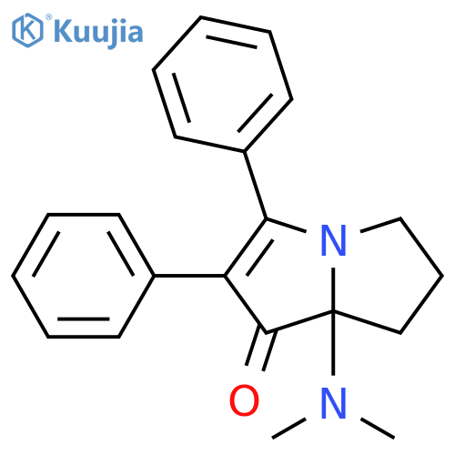 1H-Pyrrolizin-1-one,7a-(dimethylamino)-5,6,7,7a-tetrahydro-2,3-diphenyl- structure