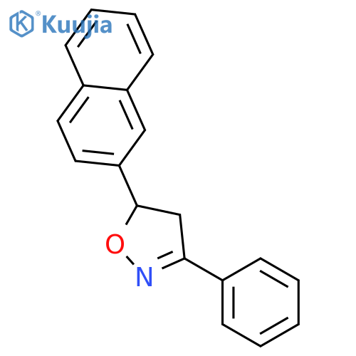 ISOXAZOLE, 4,5-DIHYDRO-5-(2-NAPHTHALENYL)-3-PHENYL- structure