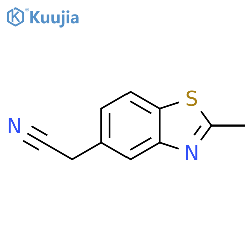 5-Benzothiazoleacetonitrile,2-methyl- structure
