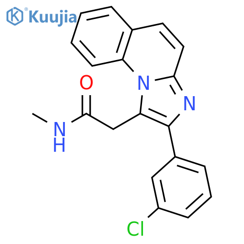 Imidazo[1,2-a]quinoline-1-acetamide, 2-(3-chlorophenyl)-N-methyl- structure