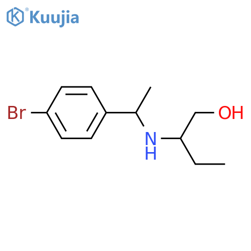 2-{1-(4-bromophenyl)ethylamino}butan-1-ol structure