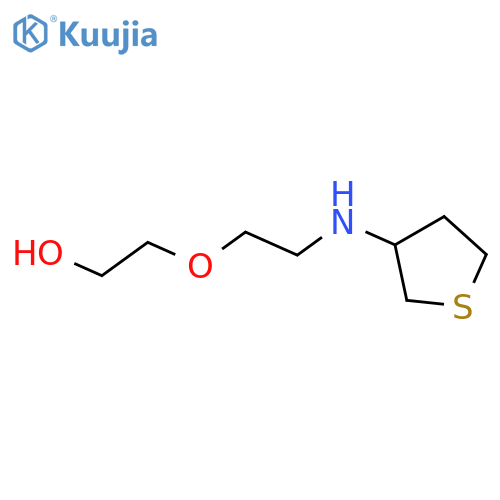 2-{2-[(thiolan-3-yl)amino]ethoxy}ethan-1-ol structure
