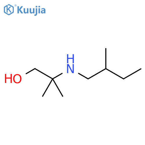 2-methyl-2-(2-methylbutyl)aminopropan-1-ol structure