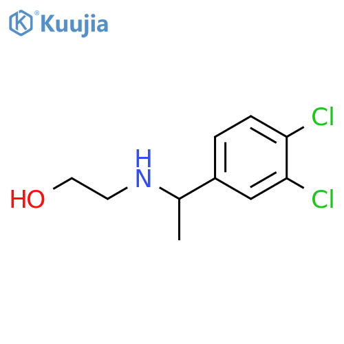 2-{1-(3,4-dichlorophenyl)ethylamino}ethan-1-ol structure