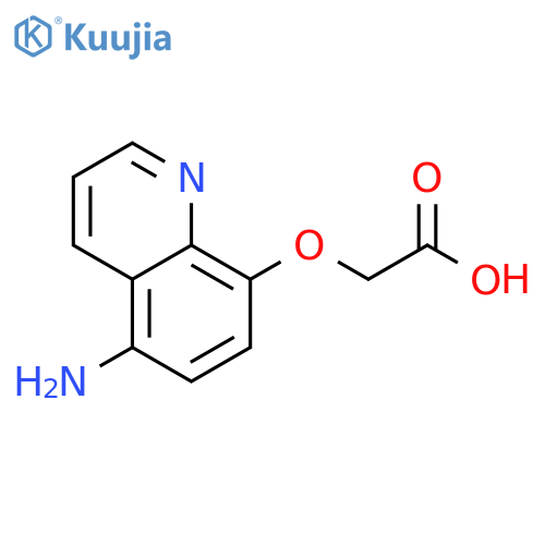 2-(5-aminoquinolin-8-yl)oxyacetic acid structure