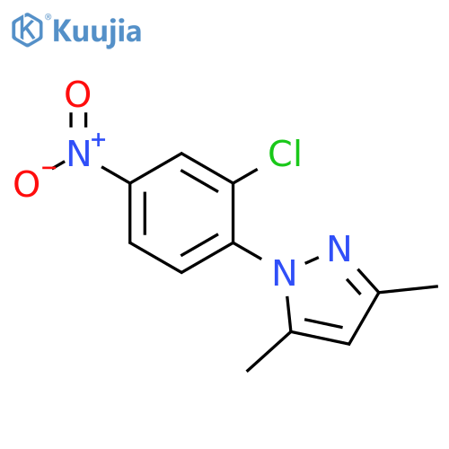 1-(2-chloro-4-nitrophenyl)-3,5-dimethylpyrazole structure