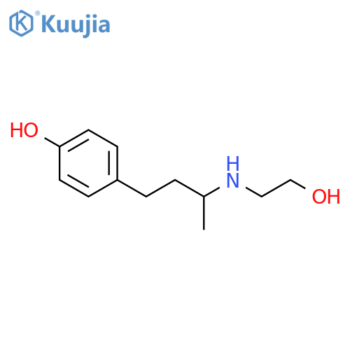 4-{3-(2-hydroxyethyl)aminobutyl}phenol structure