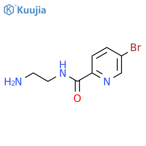 N-(2-aminoethyl)-5-bromopyridine-2-carboxamide structure