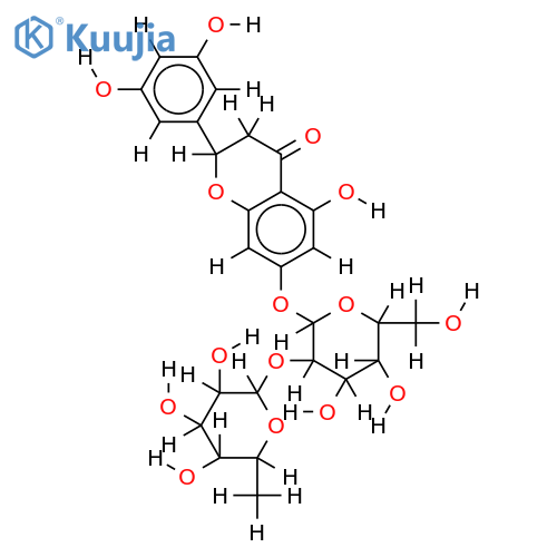 (2S)-5,7,3',5'-tetrahydroxyflavonone 7-O-neohesperidoside structure