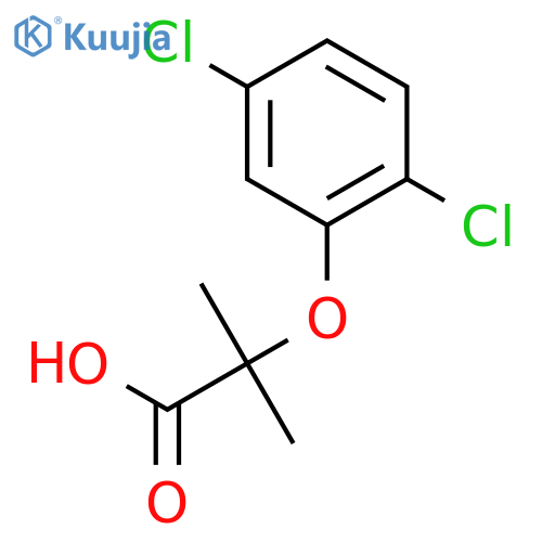 2-(2,5-Dichlorophenoxy)-2-methylpropanoic acid structure