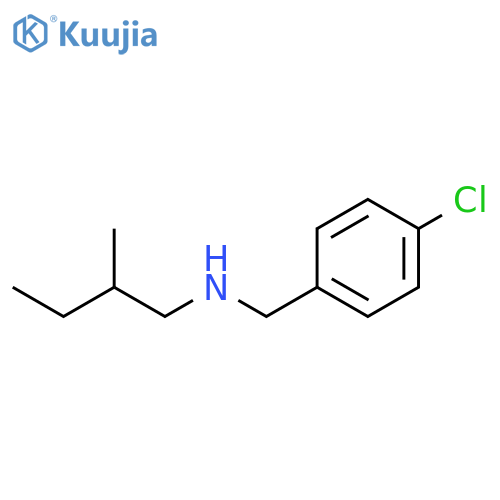 (4-chlorophenyl)methyl(2-methylbutyl)amine structure