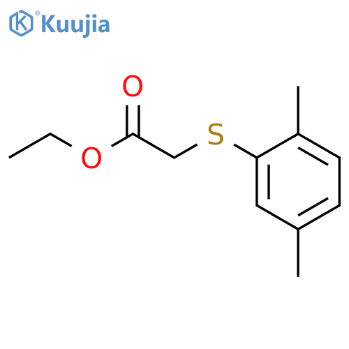 Ethyl 2-[(2,5-dimethylphenyl)sulfanyl]acetate structure