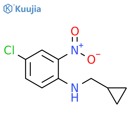 4-chloro-N-(cyclopropylmethyl)-2-nitroaniline structure
