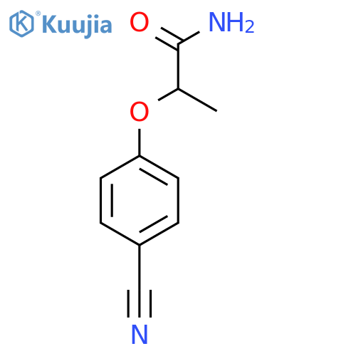2-(4-Cyanophenoxy)propanamide structure