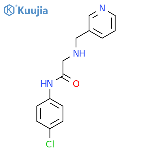 N-(4-Chlorophenyl)-2-(pyridin-3-ylmethyl)aminoacetamide structure