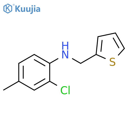2-chloro-4-methyl-N-(thiophen-2-yl)methylaniline structure