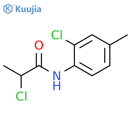 2-chloro-N-(2-chloro-4-methylphenyl)propanamide structure