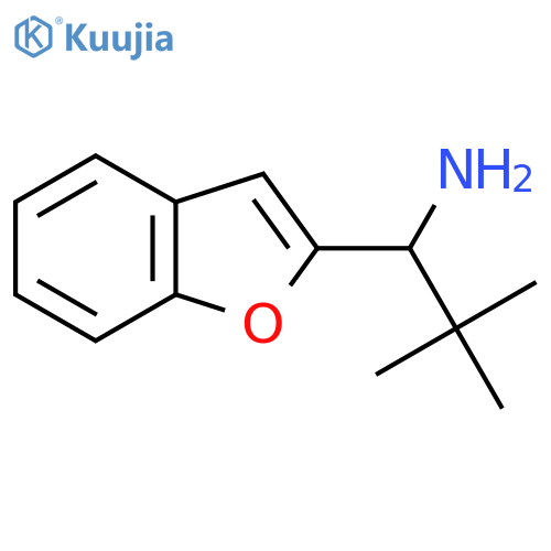 1-(1-Benzofuran-2-yl)-2,2-dimethylpropan-1-amine structure