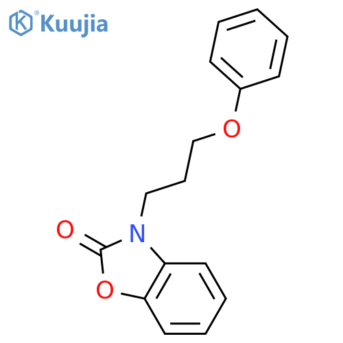 3-(3-phenoxypropyl)-2,3-dihydro-1,3-benzoxazol-2-one structure