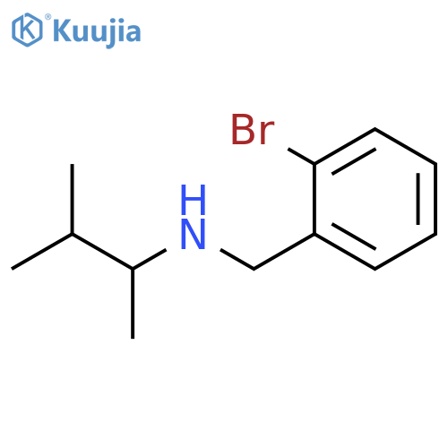 (2-bromophenyl)methyl(3-methylbutan-2-yl)amine structure